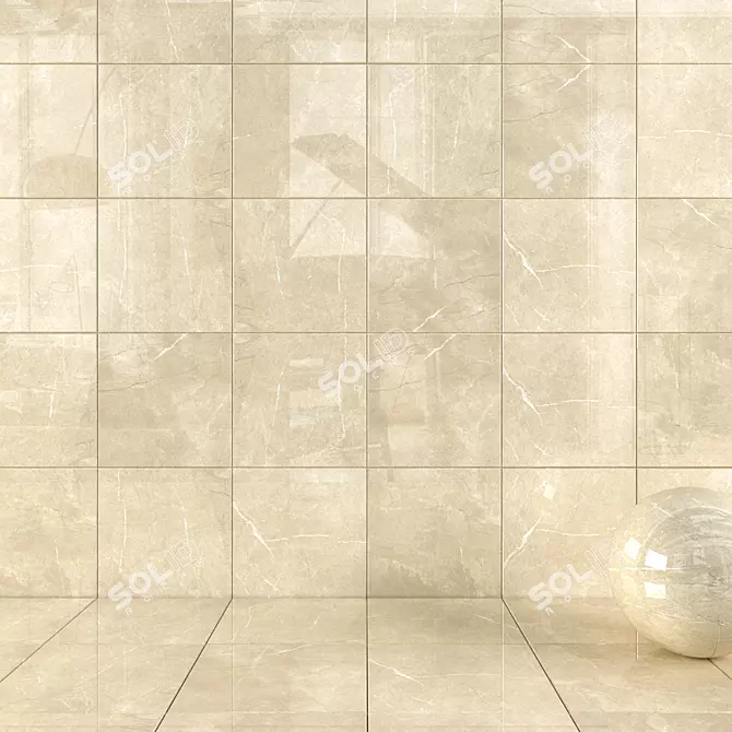 Multi-Texture Wall Tiles: Arcadia Charm 3D model image 1