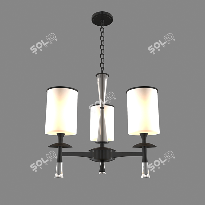  Elegant Crystal Jessica Chandelier 3D model image 1