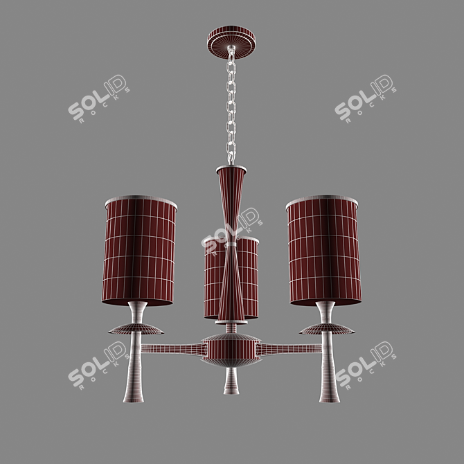  Elegant Crystal Jessica Chandelier 3D model image 2