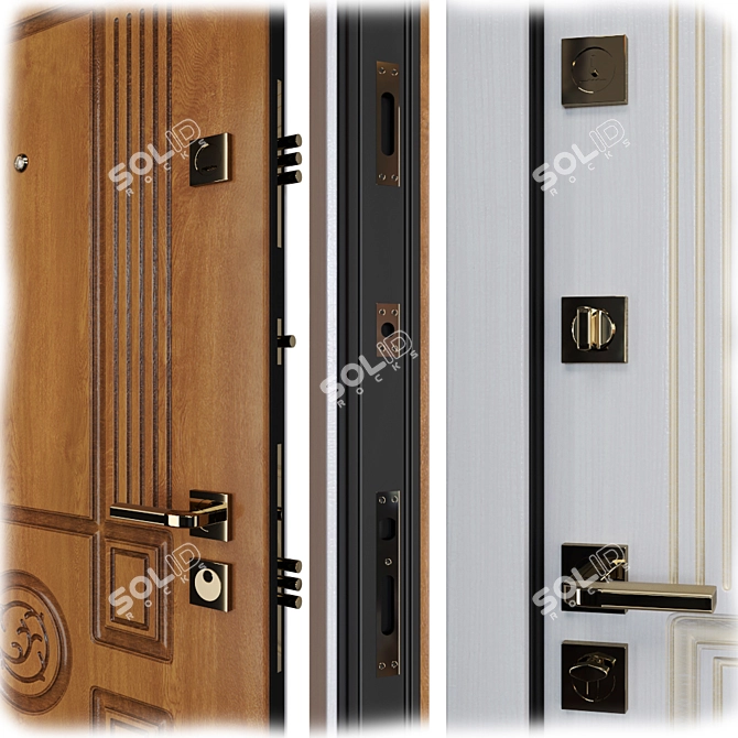 Bezha Metal Entrance Door - Your Frame 3D model image 2