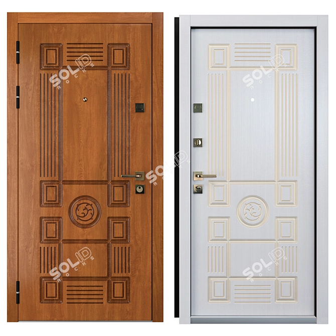 Bezha Metal Entrance Door - Your Frame 3D model image 3