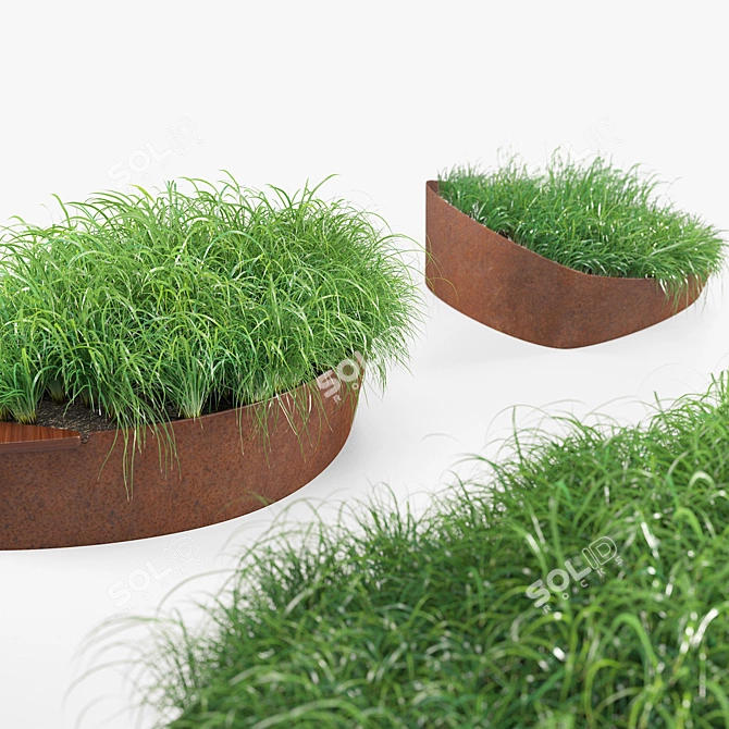 Sleek Modern Planter: Planterworx Dune 3D model image 2