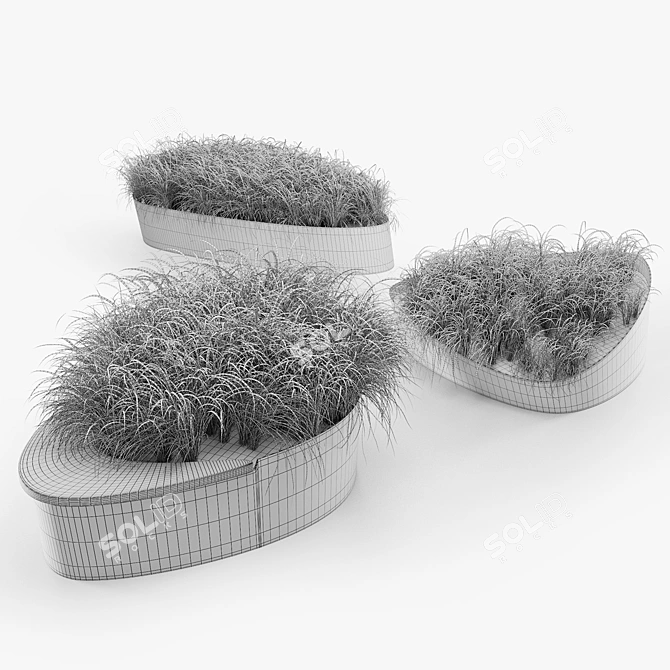 Sleek Modern Planter: Planterworx Dune 3D model image 3