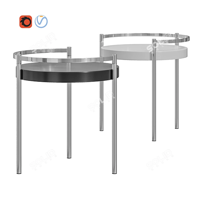 Torre TABULA Coffee Table - Stylish and Compact 3D model image 1