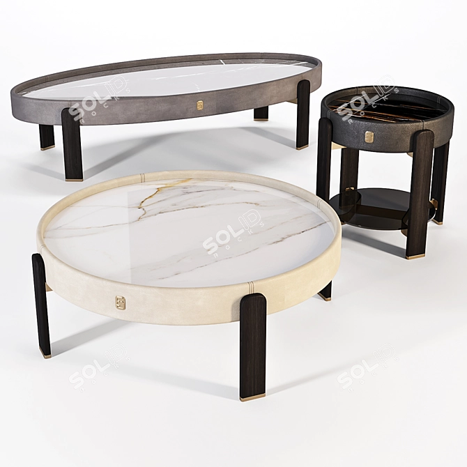 FormItalia Kean Coffee Tables - Elegant and Versatile 3D model image 1