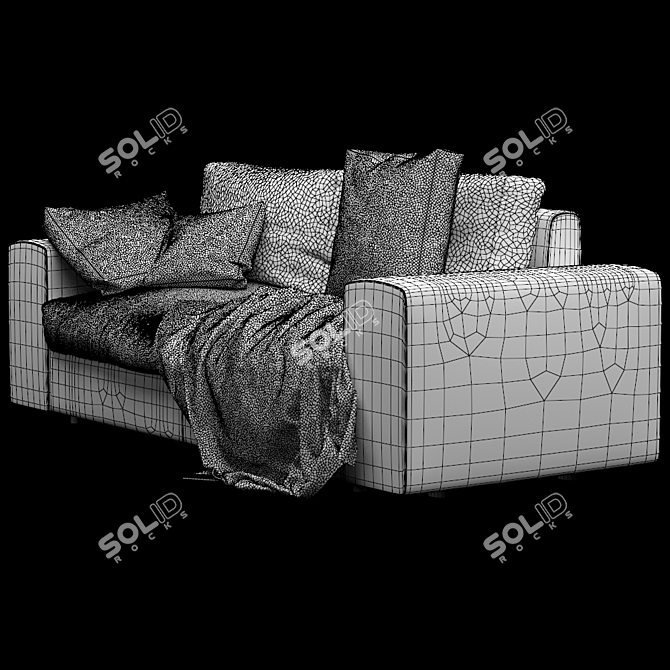 Alberta Salotti I Togo: Elegant and Stylish Sofa 3D model image 3