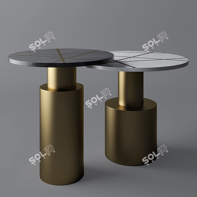 Dantone Home Cork Table 3D model image 1