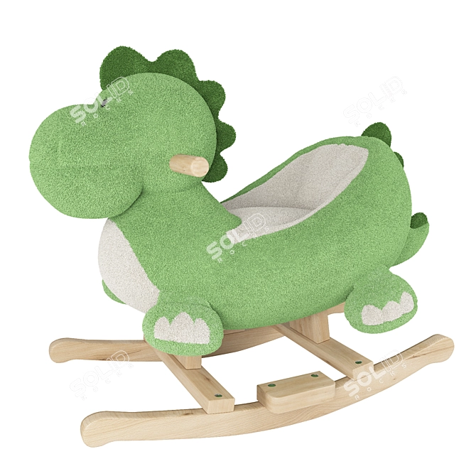 Dino Rocker: The Roaring Ride 3D model image 1