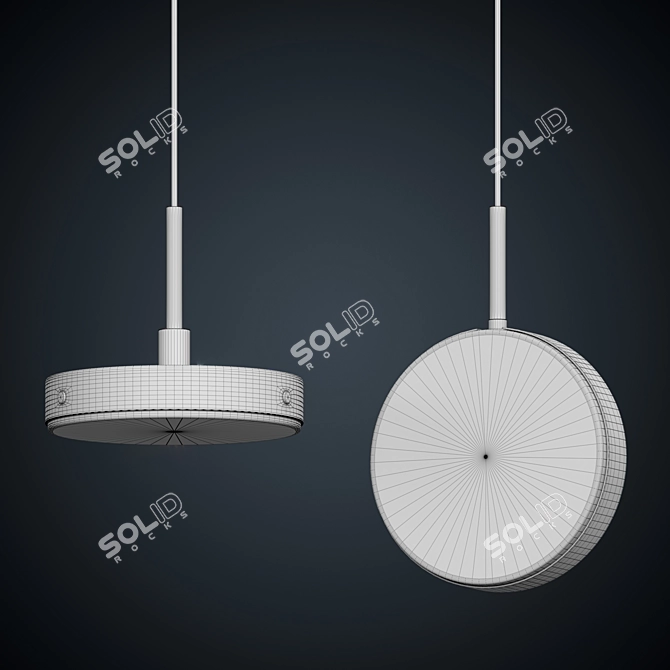 Galactic Oasis Pendant Light 3D model image 2