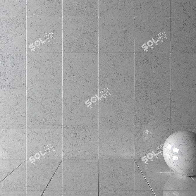 Charme Extra Carrara Wall Tiles 3D model image 2