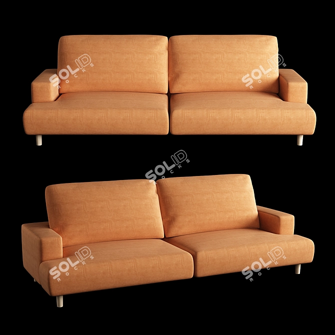 Luxury 7-Seater Sofa 3D model image 1