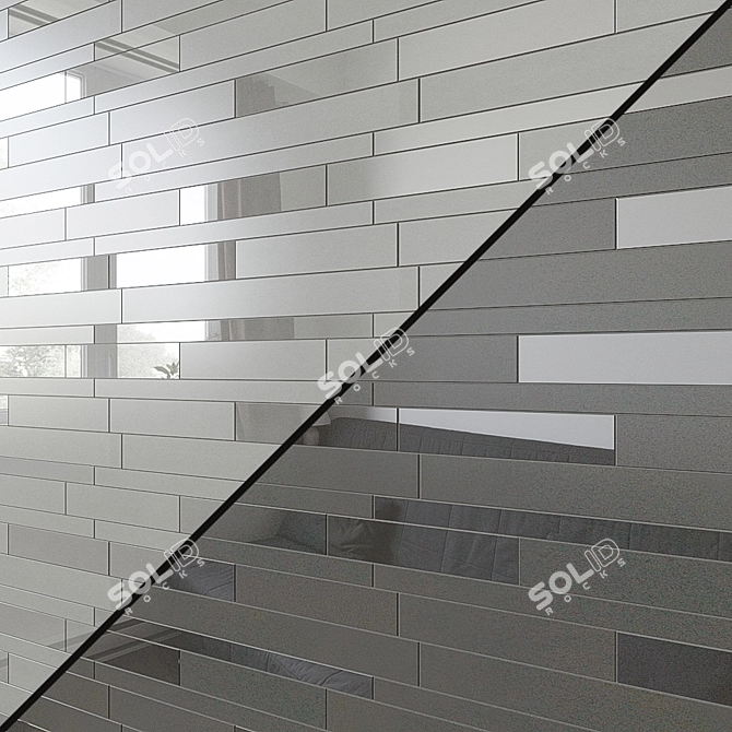 ARKSHADE Decorative Porcelain Tile Collection - Brick Variety 3D model image 1