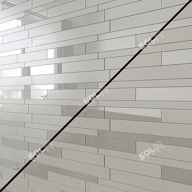 ARKSHADE Decorative Porcelain Tile Collection - Brick Variety 3D model image 2