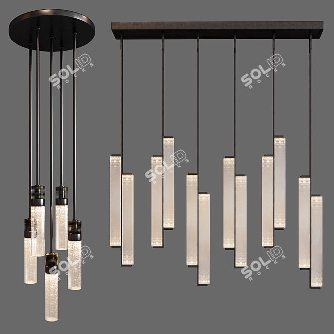 Organic Elegance: Sea Urchin Chandelier
Magical Glow: Kori Chandelier 3D model image 1