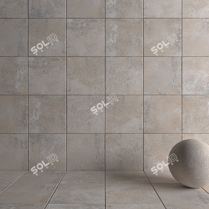 Ghost Clay Wall Tiles 3D model image 3