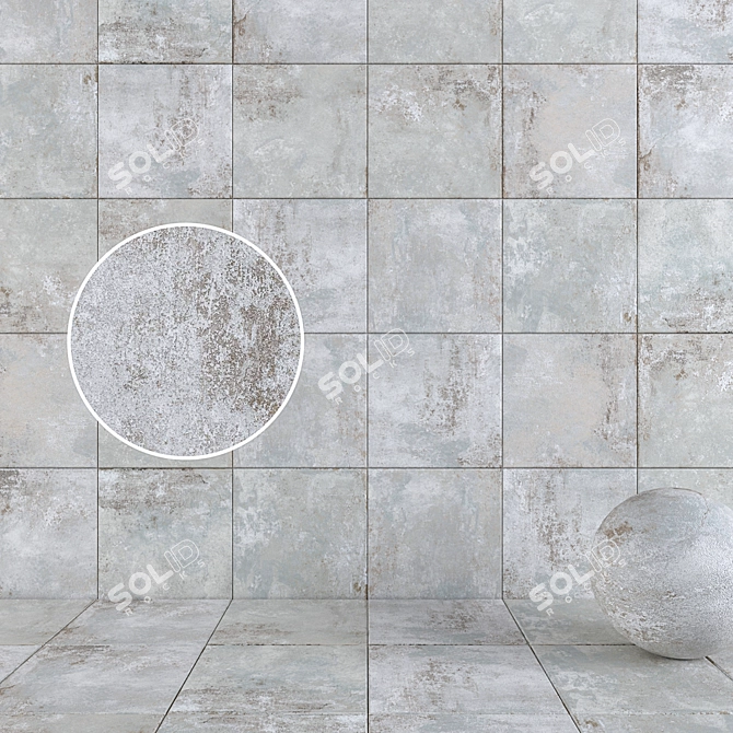 Sage Ghost Wall/Floor Tiles 3D model image 1