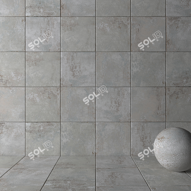 Sage Ghost Wall/Floor Tiles 3D model image 2