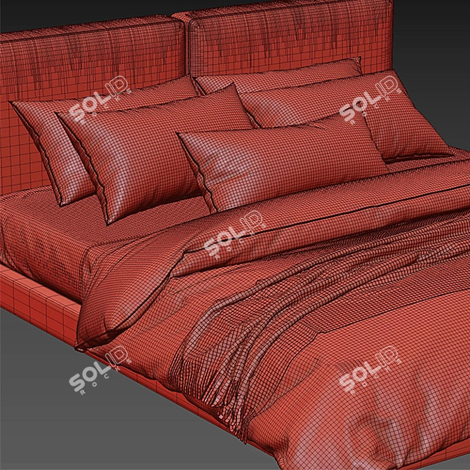 Ditre Italia Sound Bed: Modern Elegance 3D model image 3