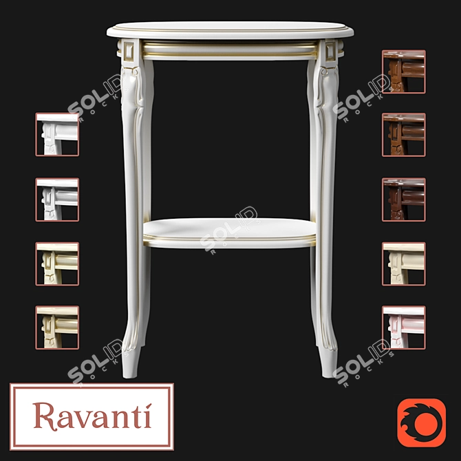 Ravanti OM Flower Stand - Elegant and Versatile 3D model image 1