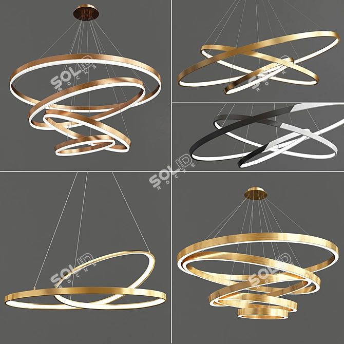 Eternal Bliss Ring Collection 3D model image 1