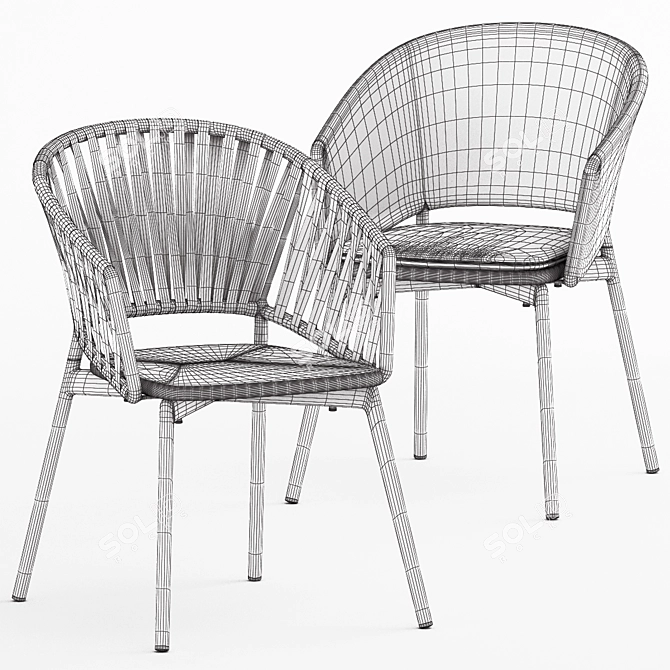 PIPER Comfort Chair by Roda - Modern Design! 3D model image 3