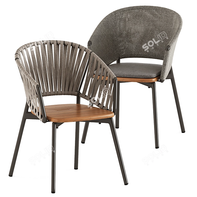 PIPER Comfort Chair by Roda - Modern Design! 3D model image 4