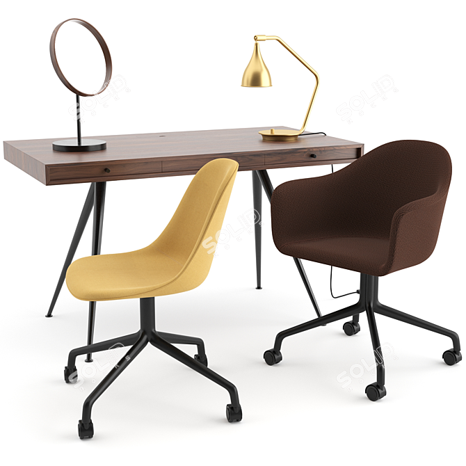 Modern Office Set by Norr11 & MENU 3D model image 1