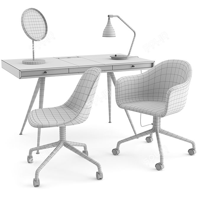 Modern Office Set by Norr11 & MENU 3D model image 3