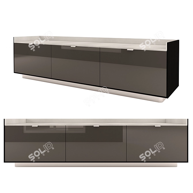 Modern Elegance: Minotti Darren Sideboard 3D model image 1