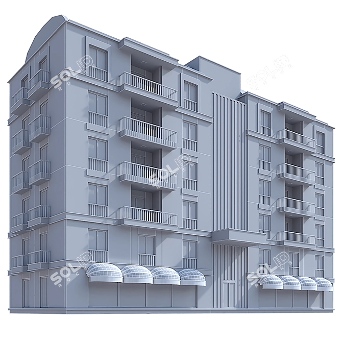 Professional 3D Residential Model 3D model image 3