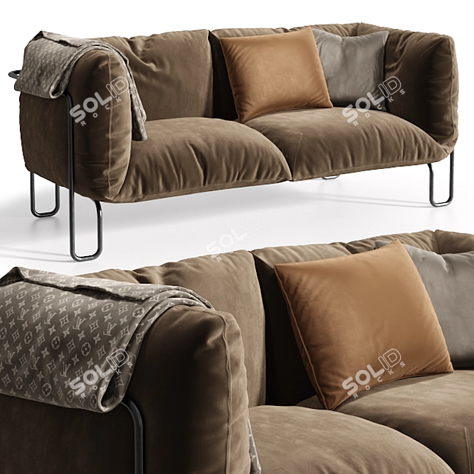 Sphaus Fargo Soft: Cozy Comfort for Your Home 3D model image 1