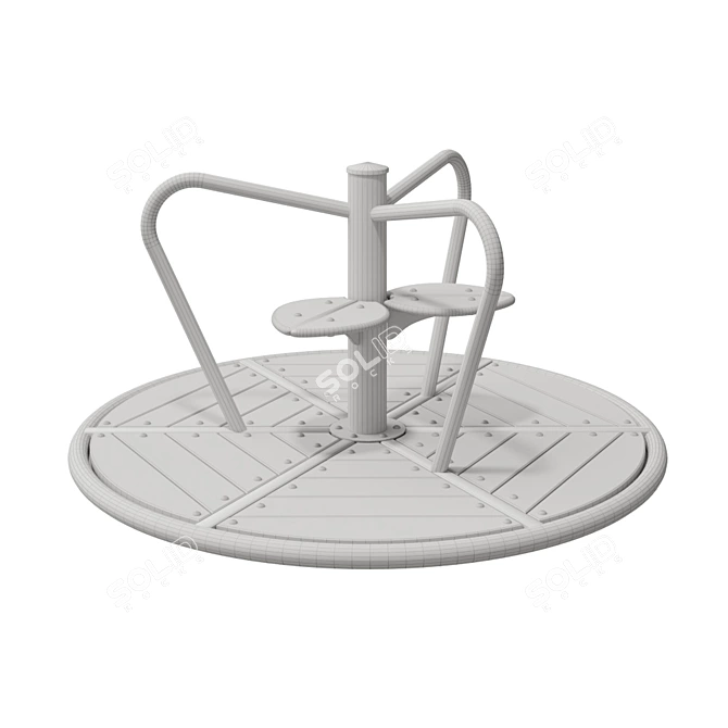 Kompan Carousel: Dynamic Nature Games 3D model image 2