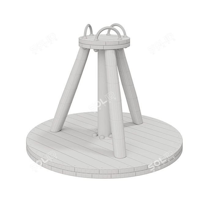 Kompan Carousel: Dynamic Nature Games 3D model image 3