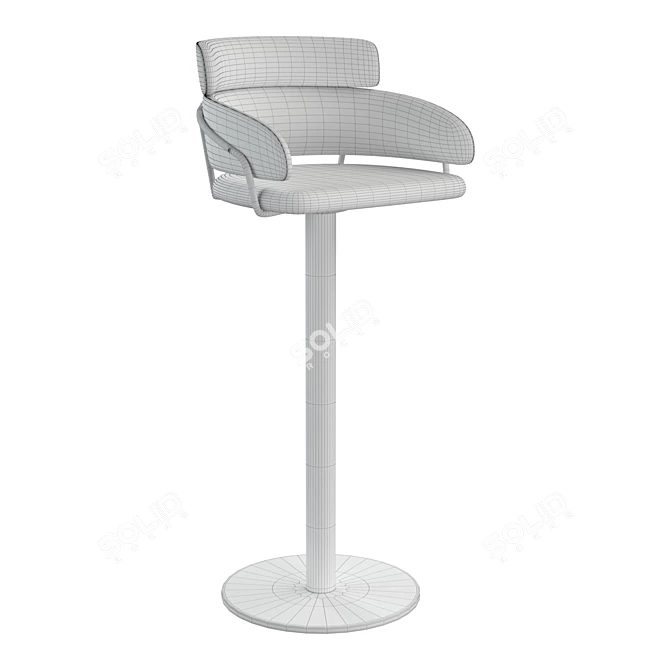 Sleek Custom Barstool - 2011 Design 3D model image 3