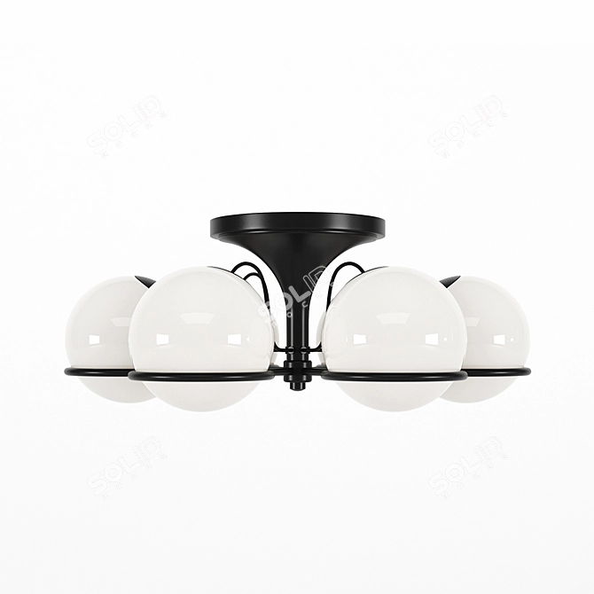 Sleek Astep Le Sfere Plafone Pendant 3D model image 1