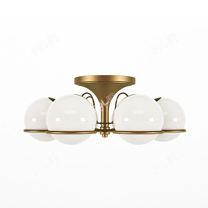 Sleek Astep Le Sfere Plafone Pendant 3D model image 2