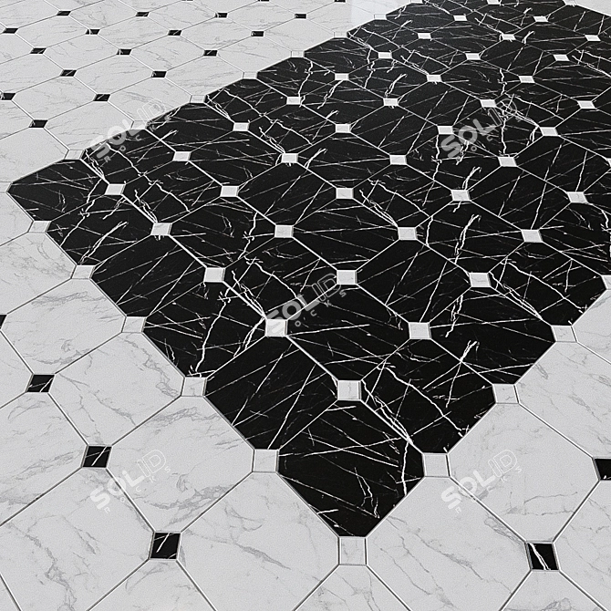 EQUIPE Octagon - Italian Floor Tiles 3D model image 2