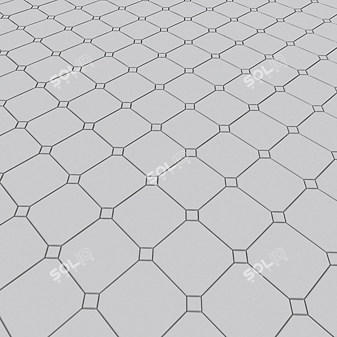 EQUIPE Octagon - Italian Floor Tiles 3D model image 3