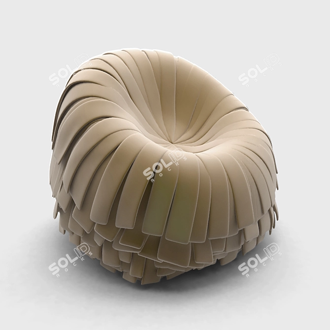 Comfy Lounge Chair 3D model image 1