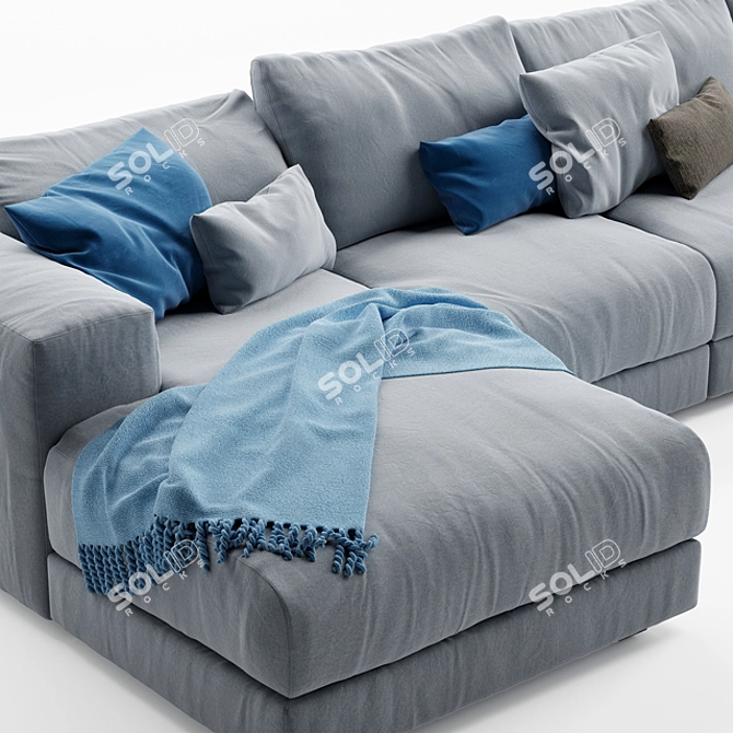 Swan Hills Luxury Sofa 3D model image 2