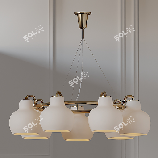 Louis Poulsen Ring Crown Pendant 3D model image 2