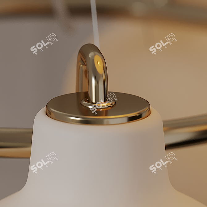 Louis Poulsen Ring Crown Pendant 3D model image 3