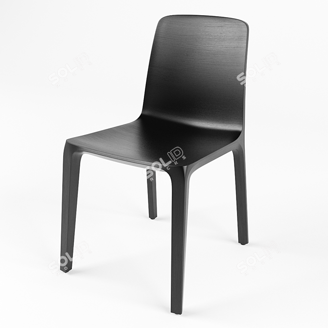 Title: ErgoTech Chair: Sleek, Stylish, and Comfortable 3D model image 1
