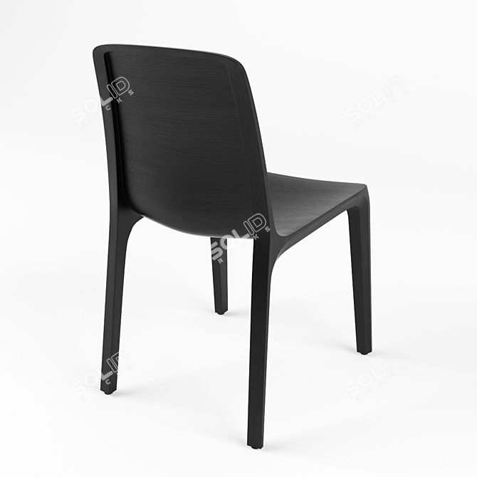 Title: ErgoTech Chair: Sleek, Stylish, and Comfortable 3D model image 2