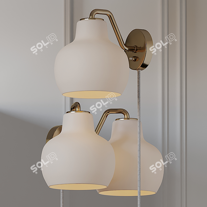 Elegant Louis Poulsen Wall Sconce 3D model image 1
