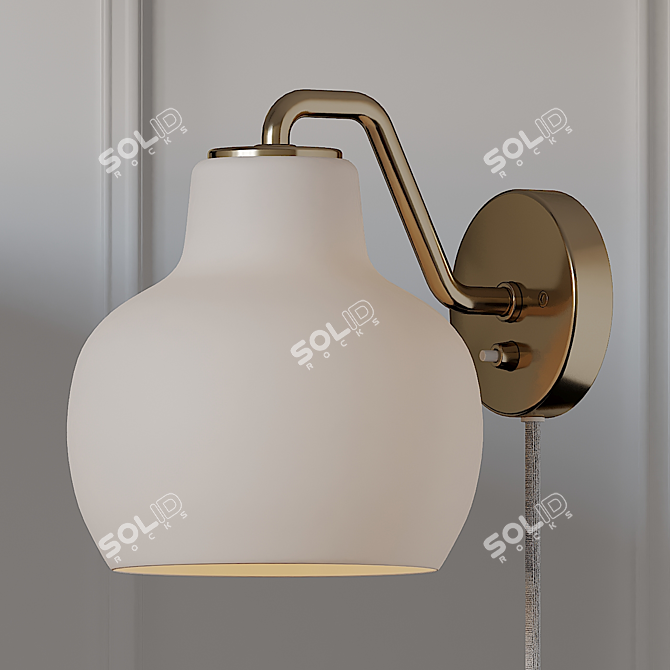 Elegant Louis Poulsen Wall Sconce 3D model image 2