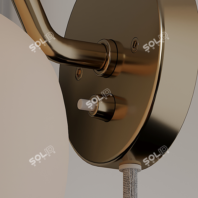 Elegant Louis Poulsen Wall Sconce 3D model image 3