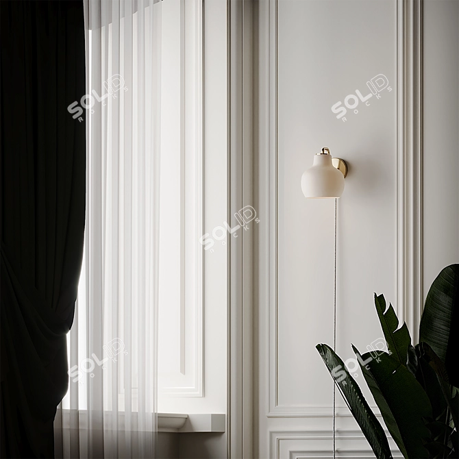Elegant Louis Poulsen Wall Sconce 3D model image 4