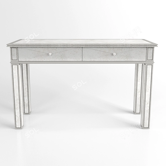 Elegant Silver TANNI Console 3D model image 2