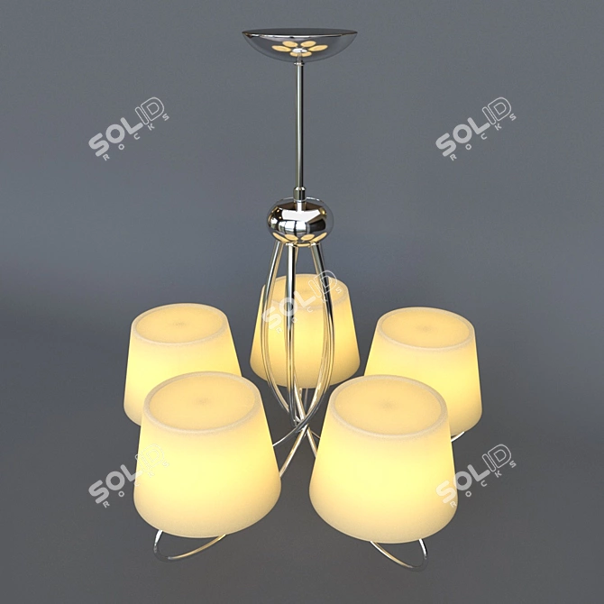 Illuminating Elegance: Corona Chandelier 3D model image 2